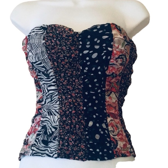 bebe Tops - bebe Multicolor Strapless Top